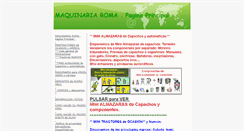 Desktop Screenshot of maquinariaroma.com