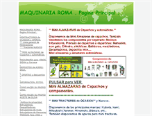 Tablet Screenshot of maquinariaroma.com